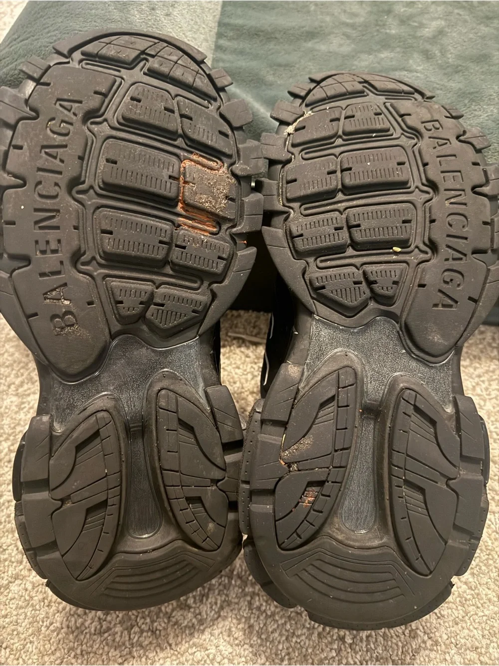 Balenciaga Black and Gray Track Trainers